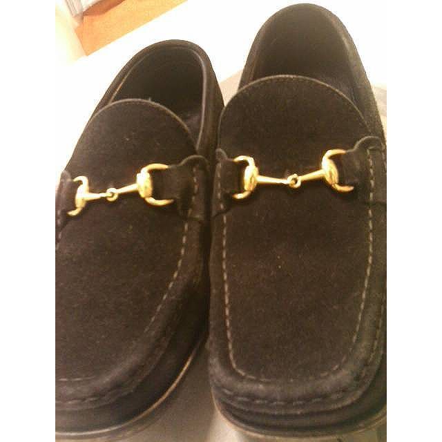 GUCCI(グッチ) ホースビット ローファー パンプス スエード【36 C