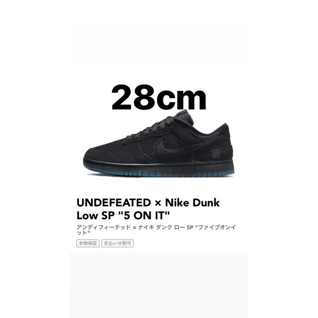 NIKE UNDEFEATED ダンクロー ファイブオンイット