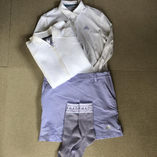 アディダスゴルフ★レディースゴルフウェアサイズM★ポロシャツスカートジャケット