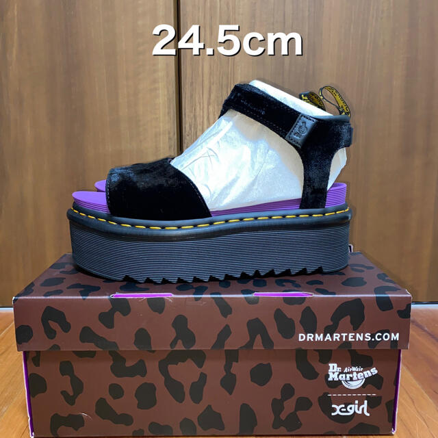 Dr.Martens X-GIRL コラボモデル ストラップ サンダル ブラック Dr.Martens X-GIRL コラボモデル ストラップ サンダル ブラック