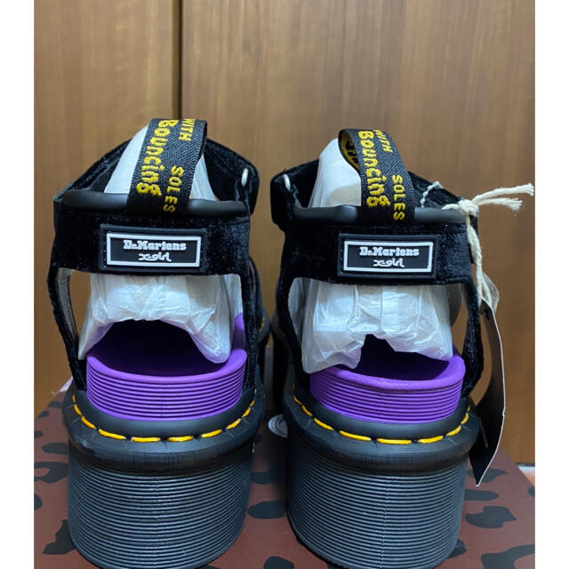 X-girl(エックスガール)のDr.Martens X-GIRL コラボモデル ストラップ サンダル ブラック レディースの靴/シューズ(サンダル)の商品写真