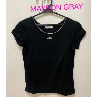 メイソングレイ(MAYSON GREY)のMAYSON GRAY  メイソングレイ　黒　半袖　Tシャツ(Tシャツ(半袖/袖なし))