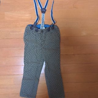 エイチアンドエム(H&M)のキッズ　子供服　H＆M　サスペンダー付パンツ(パンツ/スパッツ)