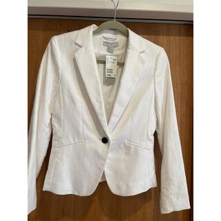 エイチアンドエム(H&M)の新品H&M❤️春服ホワイトジャケット(テーラードジャケット)