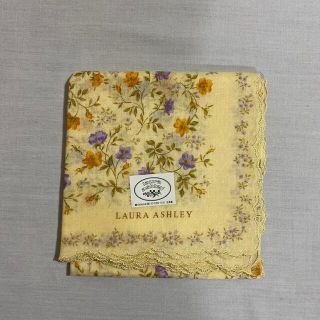 ローラアシュレイ(LAURA ASHLEY)のローラアシュレイ　ハンカチ　未使用品　イエロー　#1667(ハンカチ)