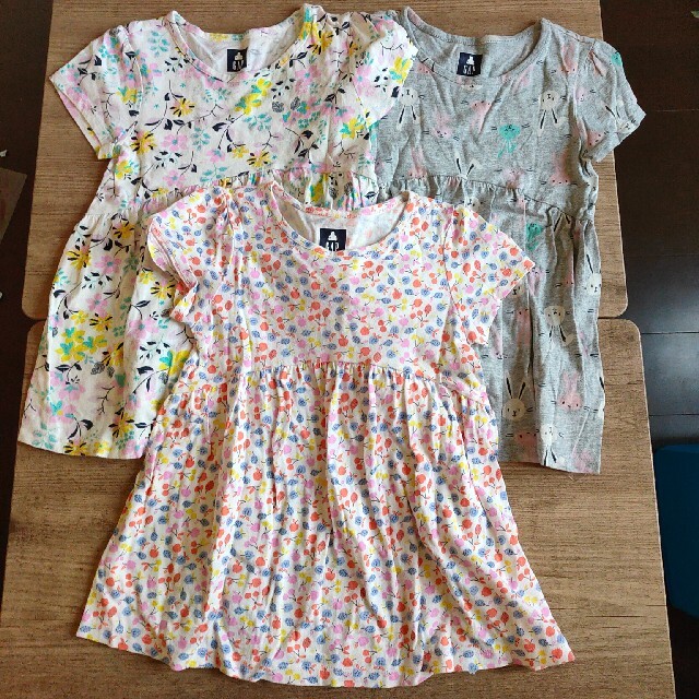 GAP Kids(ギャップキッズ)の[GAP] ワンピース3点セット キッズ/ベビー/マタニティのキッズ服女の子用(90cm~)(ワンピース)の商品写真