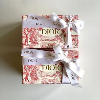 ディオール(Dior)の【新品未使用／値下】DIOR 箱 ボックス リボン付き／2個セット(ラッピング/包装)