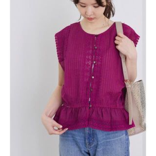 ロペピクニック(Rope' Picnic)の新品タグ付き⭐︎ロペピクニック【2WAY】インド綿レースブラウス(シャツ/ブラウス(半袖/袖なし))