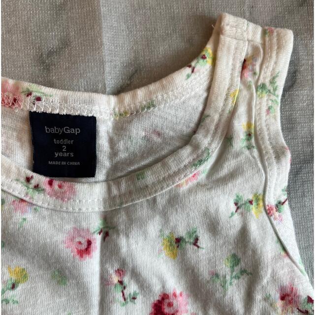 babyGAP(ベビーギャップ)のBabyGap 花柄チュールワンピース95cm キッズ/ベビー/マタニティのキッズ服女の子用(90cm~)(ワンピース)の商品写真