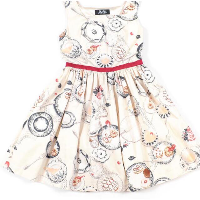 新品未使用品 MILK ワンピース Girls cotton dress