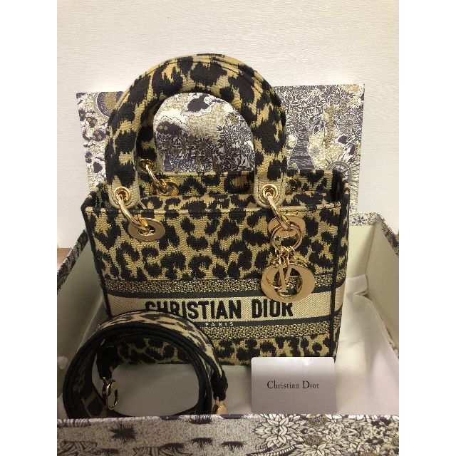 超格安一点 Christian レオパード刺繍ワンショルダーバッグ   Dior新作 - Dior ショルダーバッグ