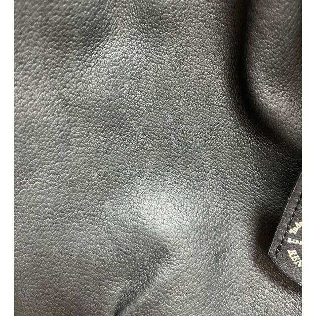 REN ピッグレザー 巾着型ショルダー黒 REN ピッグレザー 巾着型ショルダー黒