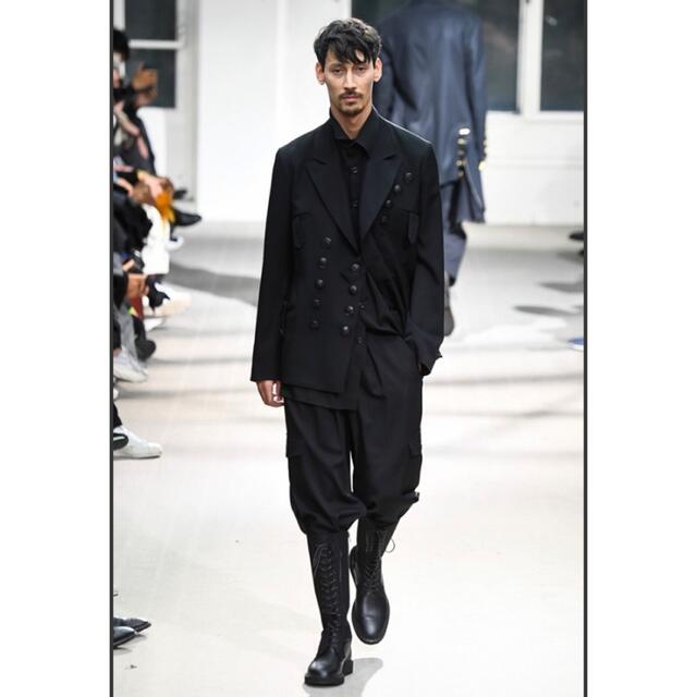 Yohji Yamamoto - 19AW look34 黒釦 ダブルジャケット ウールギャバ