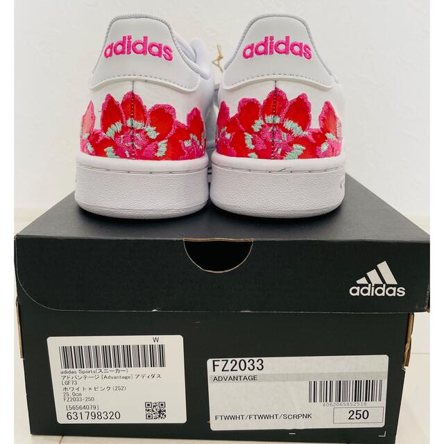 adidas(アディダス)のadidas アディダス アドバンテージ 25㎝　ピンク　花柄 レディースの靴/シューズ(スニーカー)の商品写真