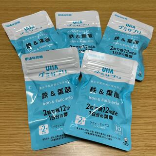 ユーハミカクトウ(UHA味覚糖)のUHA味覚糖   グミサプリ 鉄&葉酸　20粒×5袋(その他)