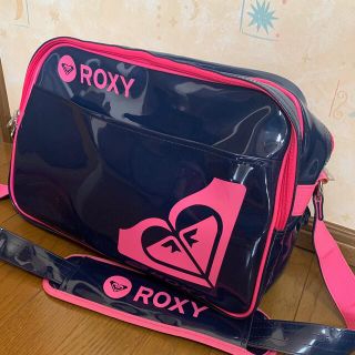 roxy ロキシー  エナメルバック 大きさ確認バッグ