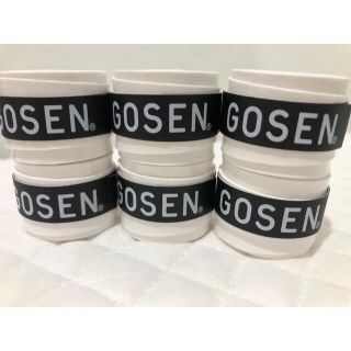 ゴーセン(GOSEN)のGOSEN グリップテープ 6個★迅速発送 白色 ゴーセン★色変更可 マイバチ(その他)