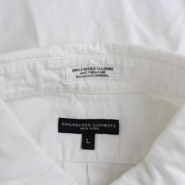 Engineered Garments(エンジニアードガーメンツ)のエンジニアードガーメンツ オックスフォードボタンダウン シャツ 長袖 L 白 メンズのトップス(シャツ)の商品写真
