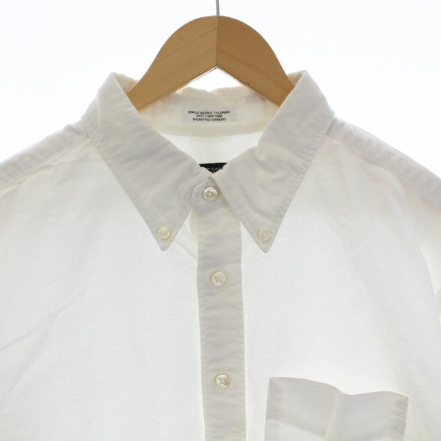 Engineered Garments(エンジニアードガーメンツ)のエンジニアードガーメンツ オックスフォードボタンダウン シャツ 長袖 L 白 メンズのトップス(シャツ)の商品写真