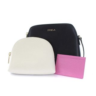 フルラ(Furla)のフルラ ボエム クロスボディ ショルダーバッグ ポーチ カードケース付き 黒(ショルダーバッグ)