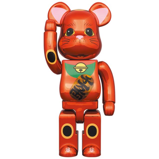 BE@RBRICK 招き猫 梅金メッキ 発光 400％メディコムトイ