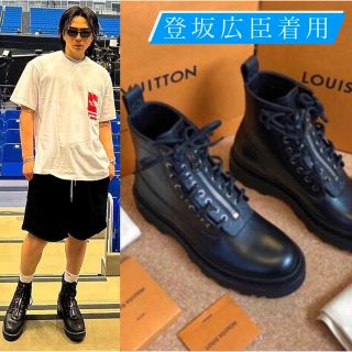 ルイヴィトン(LOUIS VUITTON)の登坂広臣着用 LOUIS VUITTON×FRAGMENT ブーツ 6サイズ(ブーツ)