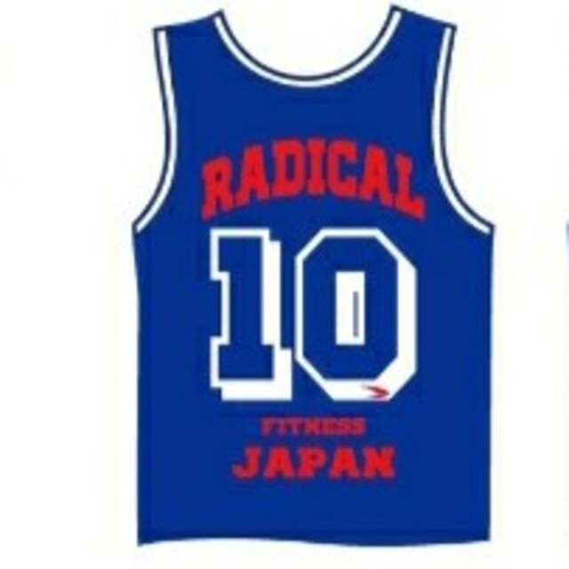 Radical FITNESS Japan メッシュタンクトップ ブルー×レッド