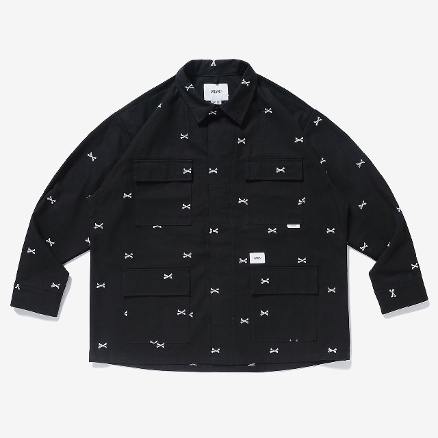 WTAPS 22SS JUNGLE 01 LS SHIRT BLACK