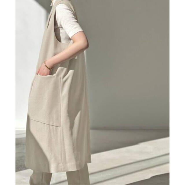 L'Appartement DEUXIEME CLASSE(アパルトモンドゥーズィエムクラス)のWool Long Vest 2022 アパルトモン レディースのトップス(ベスト/ジレ)の商品写真