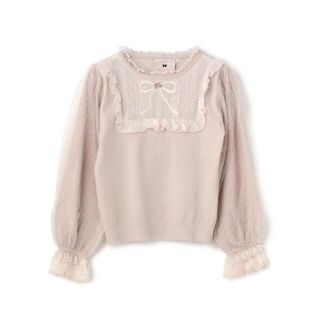 ロディスポット(LODISPOTTO)のMelty Lace リボンニット / mille fille closet(ニット/セーター)