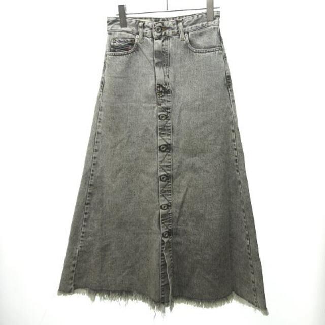 DIESEL(ディーゼル)のディーゼル DIESEL デニム ロング スカート グレー W23 XS レディースのスカート(その他)の商品写真