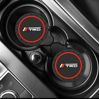 TRD トヨタ　ラバーマット　コースター2枚セット　新品未使用(車内アクセサリ)