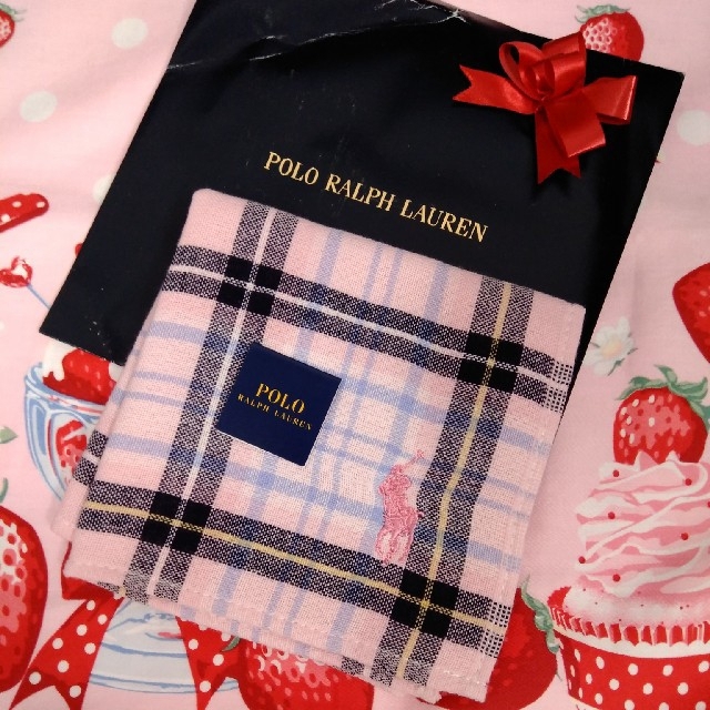 POLO RALPH LAUREN(ポロラルフローレン)の🌸RALPH LAUREN🐎タオルハンカチ💗ハンカチ🐎ピンク🌸 レディースのファッション小物(ハンカチ)の商品写真