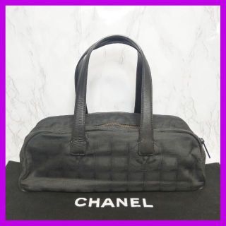 シャネル(CHANEL)の☆美品☆ ニュートラベルライン ミニボストン シール有 ハンドバッグ ブラック(ハンドバッグ)