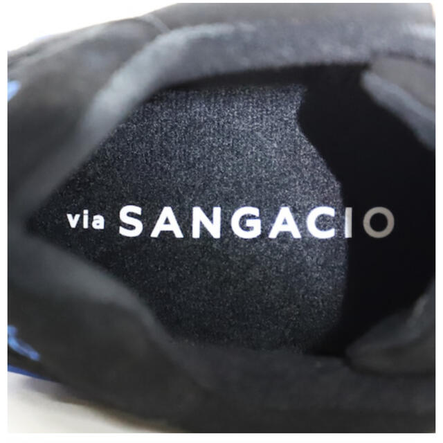 SANGACIO にゅ　スニーカー　BLACK✖️BLUE レディースの靴/シューズ(スニーカー)の商品写真