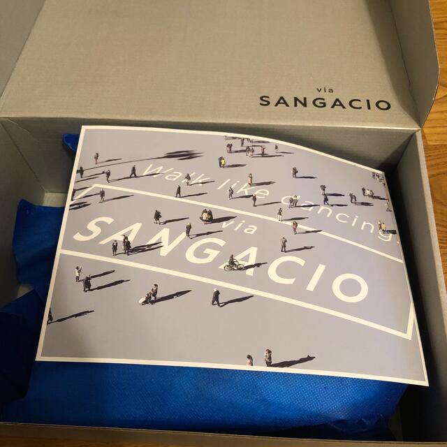 SANGACIO にゅ　スニーカー　BLACK✖️BLUE 4