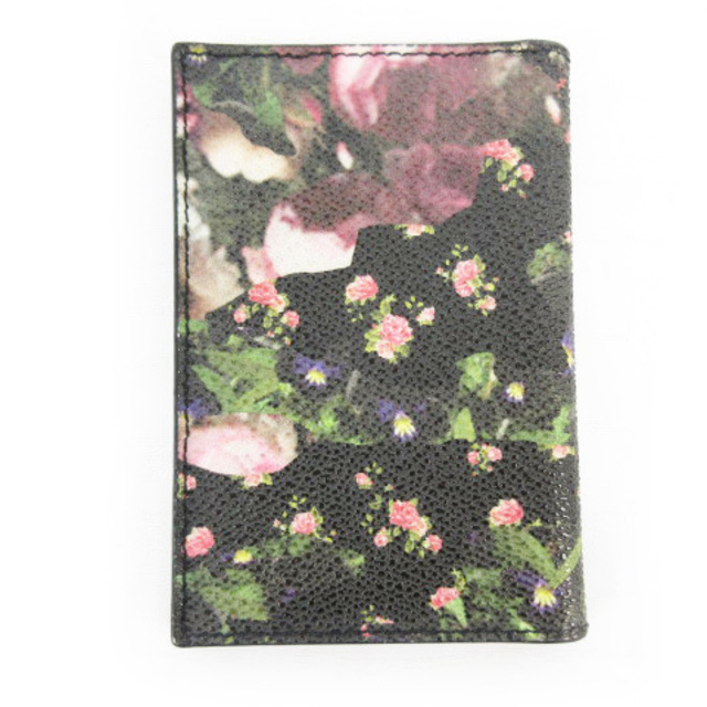 ジバンシィ カードケース 名刺入れ 花柄 フラワー 黒 ブラック ピンク