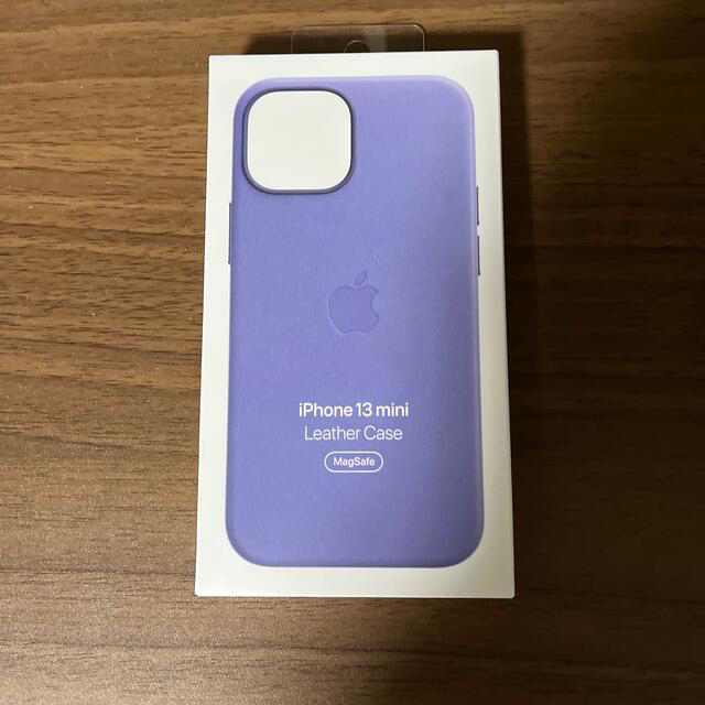 Apple(アップル)のiPhone 13 mini用 純正レザーケース ウィステリア スマホ/家電/カメラのスマホアクセサリー(iPhoneケース)の商品写真