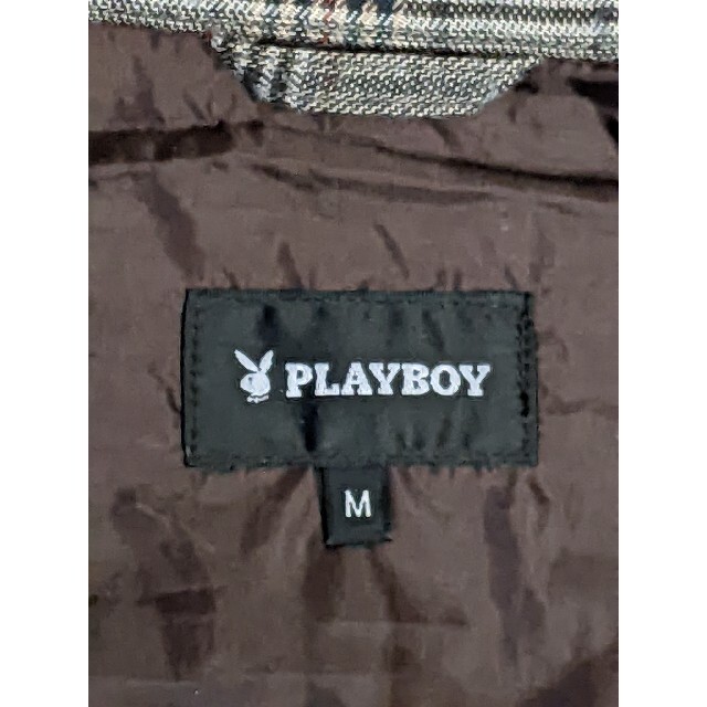 PLAYBOY(プレイボーイ)のPLAYBOY プレイボーイ 刺繍ロゴ スイングトップ グレンチェック メンズのジャケット/アウター(その他)の商品写真