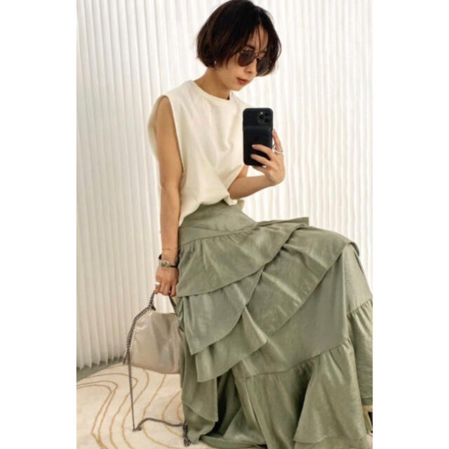 美品 アメリヴィンテージ STRAGGLY TIERED SKIRT ミント