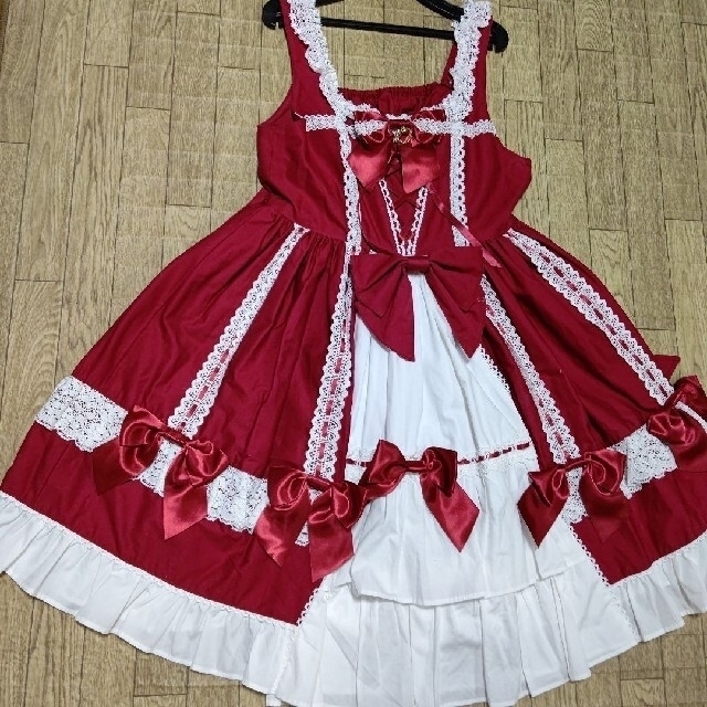 9日迄価格ヘッドドレス付きRibbonRibbonDropジャンパースカート 9日迄価格ヘッドドレス付きRibbonRibbonDropジャンパースカート