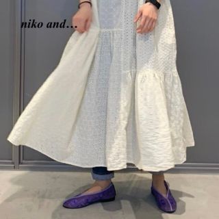 ニコアンド(niko and...)の新品 niko and… チュールフラットパンプス(ハイヒール/パンプス)