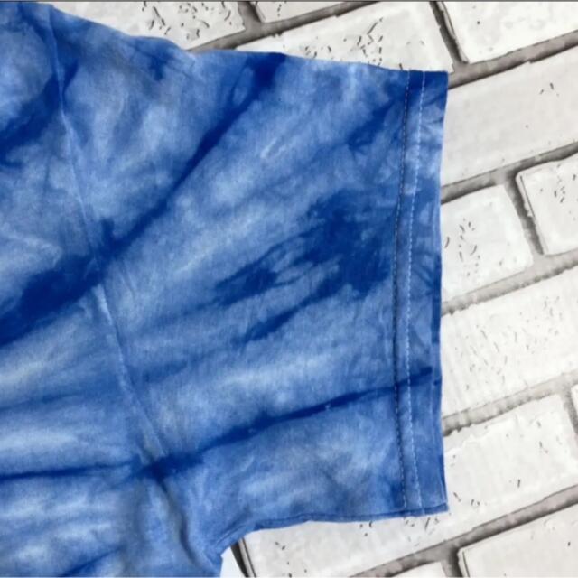 GILDAN(ギルタン)の【GILDAN】バックプリント ブルー系 タイダイ柄 半袖 Tシャツ メンズのトップス(Tシャツ/カットソー(半袖/袖なし))の商品写真