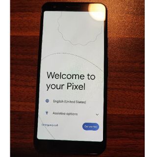 グーグル(Google)のピクセル3a　シムフリー(スマートフォン本体)