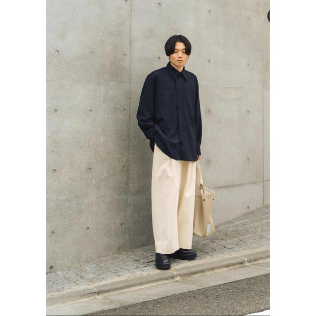 studio nicholson volume pants sorte milk