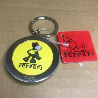 Ferrari - NICI SPORTS フェラーリ キーホルダー直径約5cm金属製 Ferrari - NICI SPORTS フェラーリ キーホルダー直径約5cm金属製
