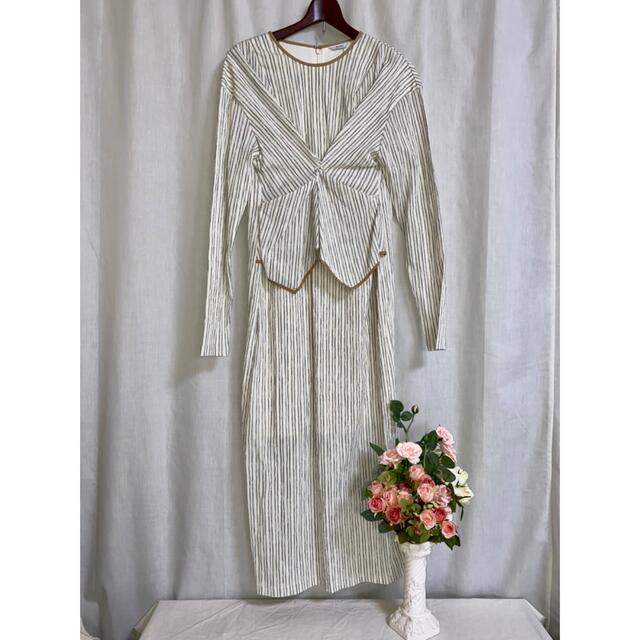 CLANE(クラネ)のクラネ正規品！新品タグ付★COTTON CREPE TUCK ONE PIECE レディースのワンピース(ロングワンピース/マキシワンピース)の商品写真