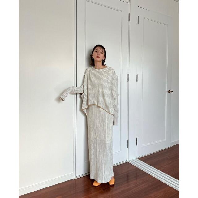 CLANE(クラネ)のクラネ正規品！新品タグ付★COTTON CREPE TUCK ONE PIECE レディースのワンピース(ロングワンピース/マキシワンピース)の商品写真