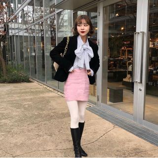 フォーエバートゥエンティーワン(FOREVER 21)のpink mini skirt(ミニスカート)