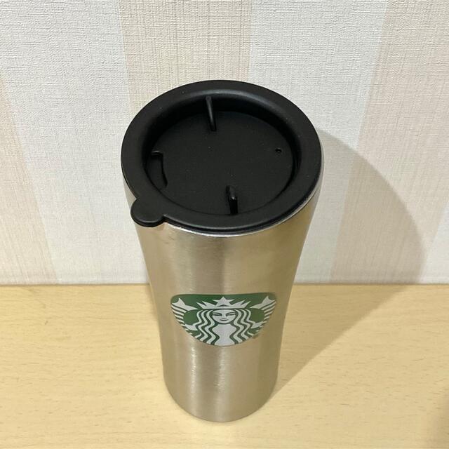 Starbucks Coffee(スターバックスコーヒー)のシルバー スタバ ステンレス タンブラー コーヒー粉 限定品 マグ 魔法瓶 水筒 インテリア/住まい/日用品のキッチン/食器(タンブラー)の商品写真